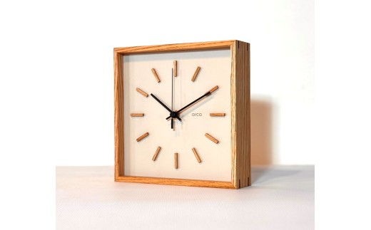 【ホワイト】arca_WAKU 電波時計 [秒針：黒針]／ CHAANY チャーニー 掛時計 置時計 電波時計 天然木 木製 お祝い プレゼント ギフト おしゃれ シンプル 日本製 おすすめ時計 おすすめ掛時計 おすすめ置時計 おすすめ 信州 長野県 諏訪市 諏訪 【85-05W】