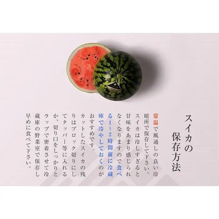 【2026年7月下旬〜8月上旬順次発送予定】高級南魚沼八色産スイカ「こまがた家の八色のスイカ」プレミアム大玉 1玉