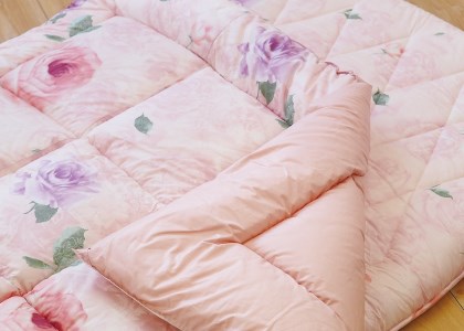 布団セット [シングル] ピンク 掛けふとん 1枚 敷き布団 1枚 バーバラ PI [2813]