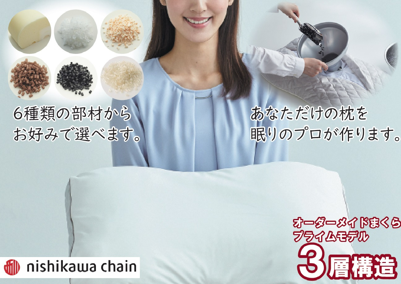 
                  西川の完全オーダーメイド枕（プライムシリーズ）　２個セット
                