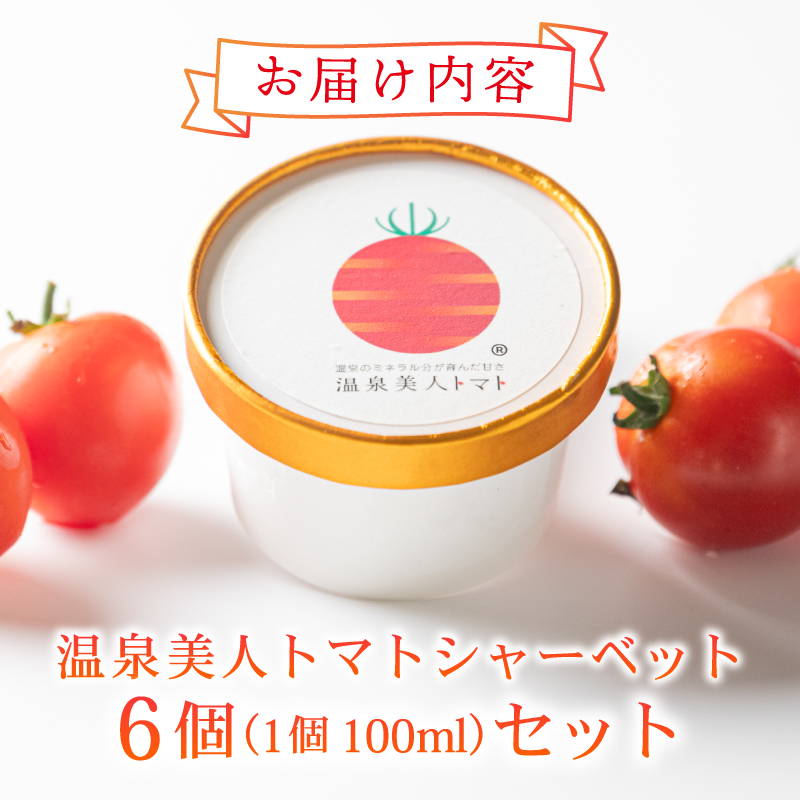 温泉美人トマト シャーベット 6個 セット