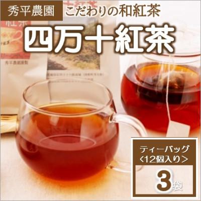 ふるさと納税 津野町 四万十紅茶＜ティーバッグ＞2.5g×12個入り×3袋