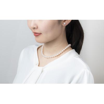 ふるさと納税 長崎市 【花珠鑑別書付】8.0-8.5mmアコヤ真珠ネックレスとピアスセット |  | 03