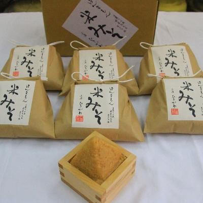 ふるさと納税 白浜町 ほんまもん米みそ　500g×6袋