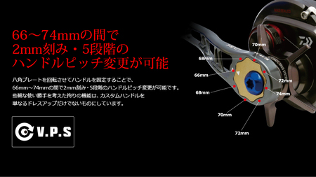 LIVRE リブレ BJ 66-74PT（M8ダイワシマノ300番〜 左）（ガンメタ×チタン） F25N-668[AMBB148-2]