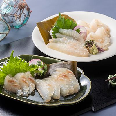 ふるさと納税 青森県 天然平目昆布〆 100g×2pと天然真鯛昆布〆 100g×2pセット |  | 03