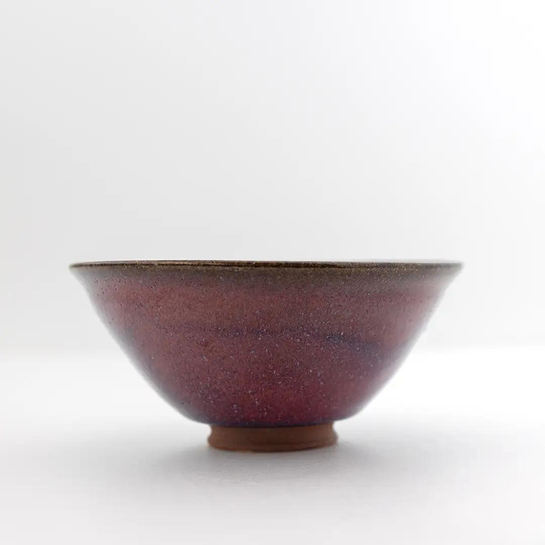【 燿彩窯変紫焔釉 】 抹茶茶碗 （ 小野寺裕司 作 ）径13.7cm×高さ6.5cm
