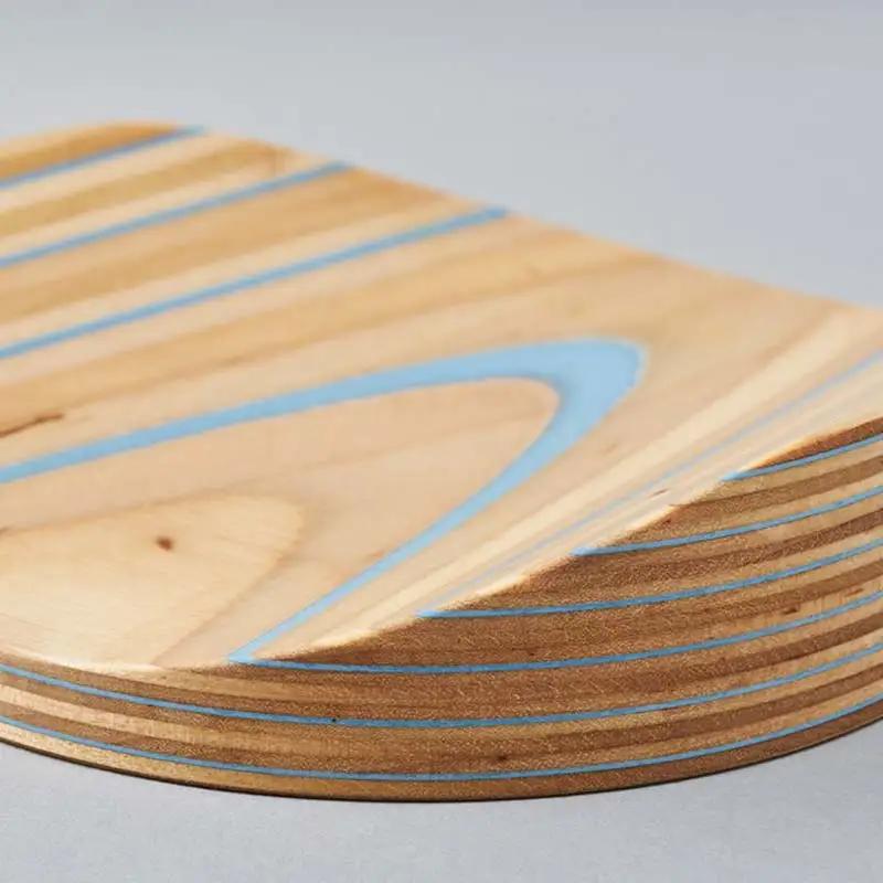 トレイ 「mokume」 ブルー 木製 HOKKAIDO WOOD F6S-276