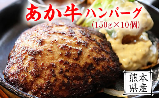 【希少和牛】あか牛ハンバーグ 150g10個 計1500g セット《90日以内に出荷予定(土日祝除く)》 KAM Brewing---so_fkamhghb_90d_22_13500_1500g---