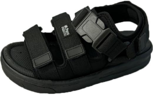 レディス　ベルト付きサンダル　MLH5878 （ブラック、M）