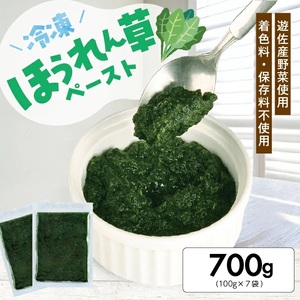 1181HO700G　冷凍ほうれん草ペースト700g(100g×7袋)