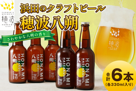 浜田のクラフトビール 穂波八朔 6本セット 酒 ビール クラフトビール ビア 地ビール セット 贈答 化粧箱 ギフト プレゼント 【139_1915】