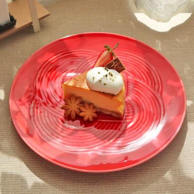 ふるさと納税 瑞浪市 美濃焼 結 25.5大皿 赤 レッド 25.5×2.2cm 小田陶器 |  | 01