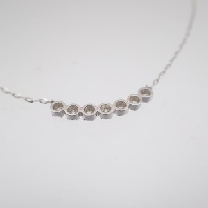 ジュエリー産地甲府 K18ホワイトゴールドダイヤデコルテネックレス 0.30ｃｔ 78609