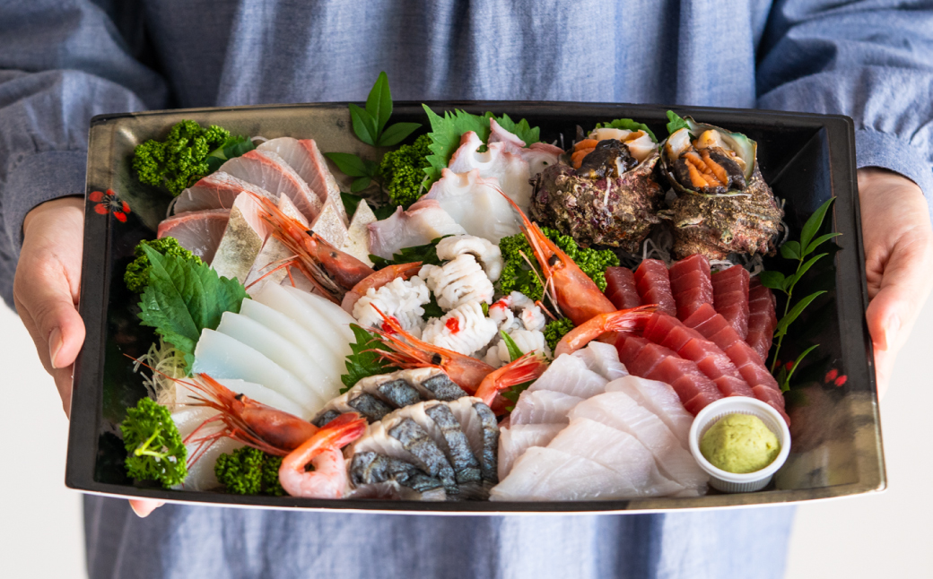 新鮮なお魚を捌いた日に冷蔵で発送！お刺身セット 約4人前 3回定期便（1月、5月、9月） / 刺身 盛り合わせ 新鮮 冷蔵 お刺身 セット 寿司ネタ お寿司 お魚 刺身盛り合わせ【城崎温泉 おけしょう