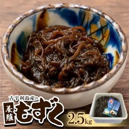 古宇利島産の養殖もずく2.5kg【配送不可地域：離島】【1483942】