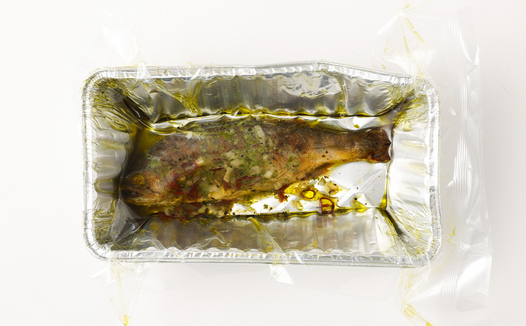 菊池川支流採れたてヤマメのバジル焼き  1尾75g×5尾 ヤマメ やまめ 魚