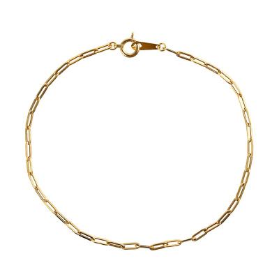 ふるさと納税 甲府市 K18YGチェーン ブレスレット 中空 ペーパークリップ 1.7mm 18cm CRP-BR 045 |  | 01