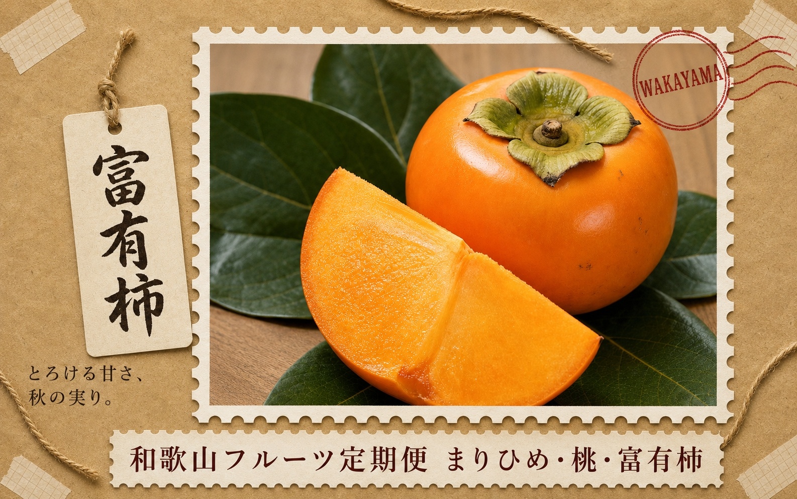 【全3回】紀州和歌山産旬のフルーツ定期便 (いちご・桃・富有柿) 【tkb373】