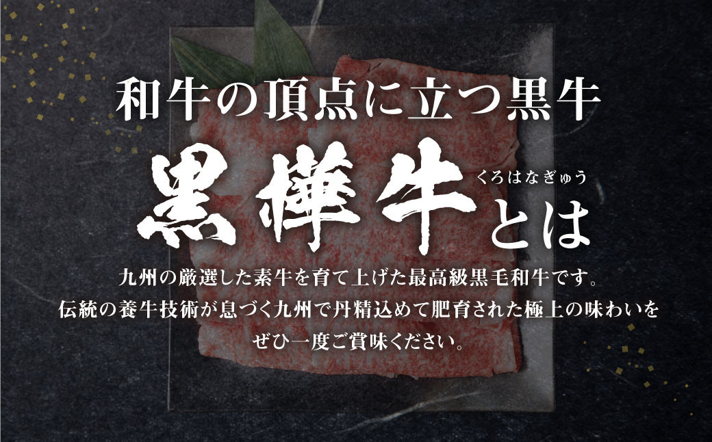 くまもと黒毛和牛 黒樺牛 A4~A5等級 ローススライス すき焼き用 約400g