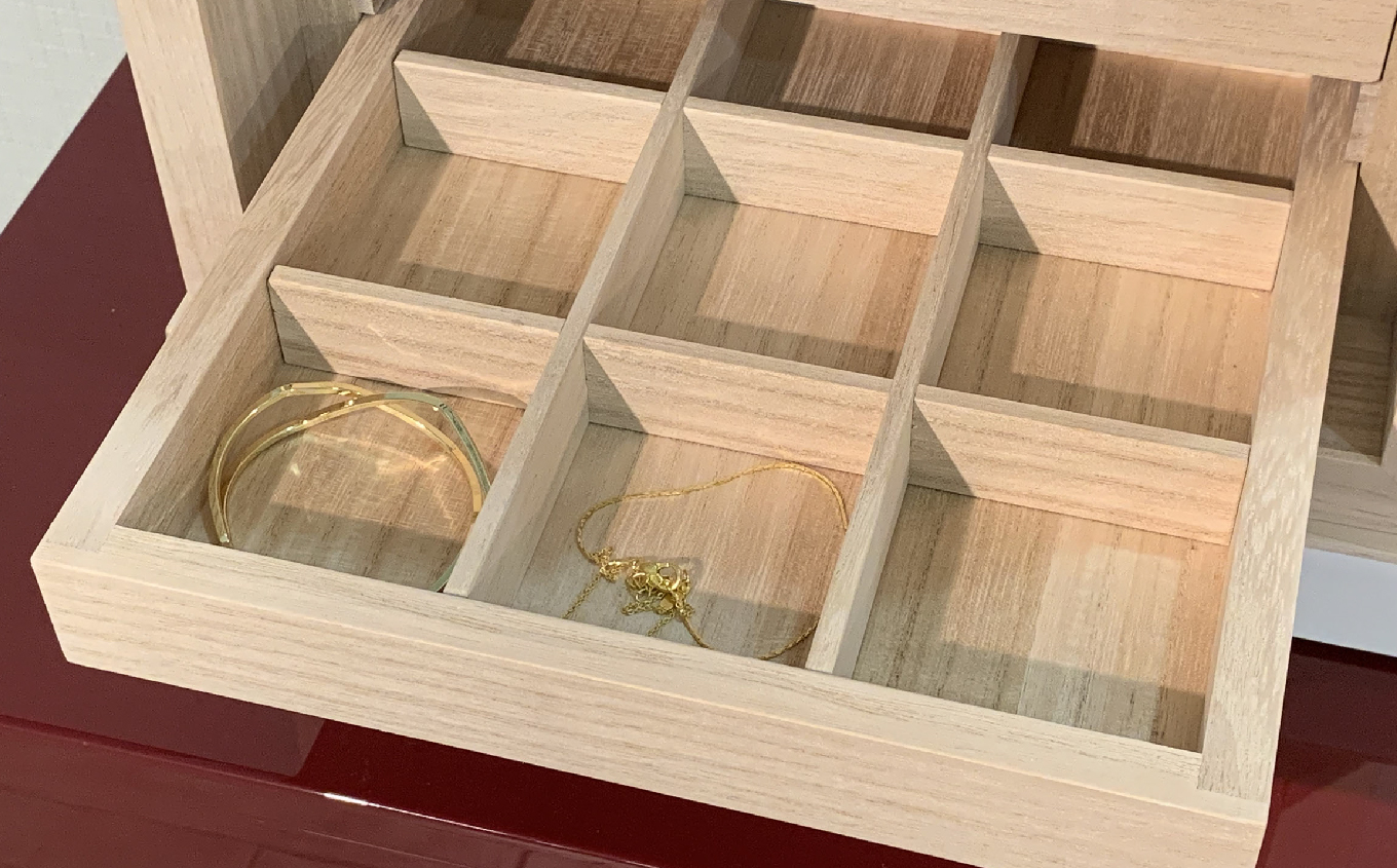 二本松伝統家具　桐モダン手許箪笥　アクセサリーケース 家具 伝統工芸 伝統家具 たんす 箪笥 アクセサリーケース 桐 モダン インテリア 職人技 おすすめ お中元 お歳暮 ギフト 二本松市 ふくしま 