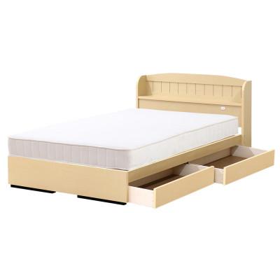 ふるさと納税 知立市 【組立付き】A322シングルベッド(ナチュラル)ボンネルコイルマットレス付(1563)