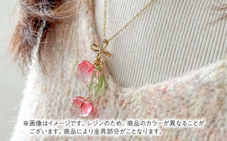 【桜】 イヤリング ＆ ネックレス セット[AECR020]