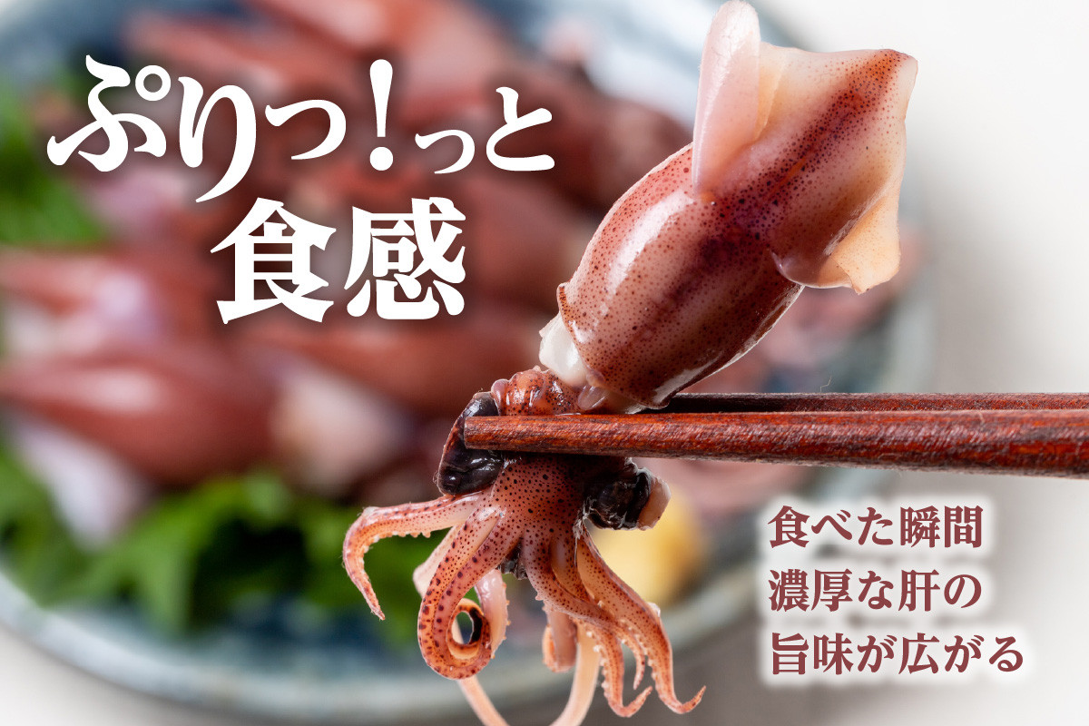 ホタルイカの新鮮さが際立ち、冷凍からの茹で上げとは艶が全く違います。