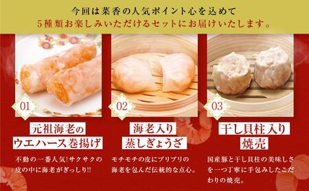 横浜中華街 菜香新館 本格飲茶手作り点心セット（5種33個） ｜点心 飲茶 中華街 ABF0002