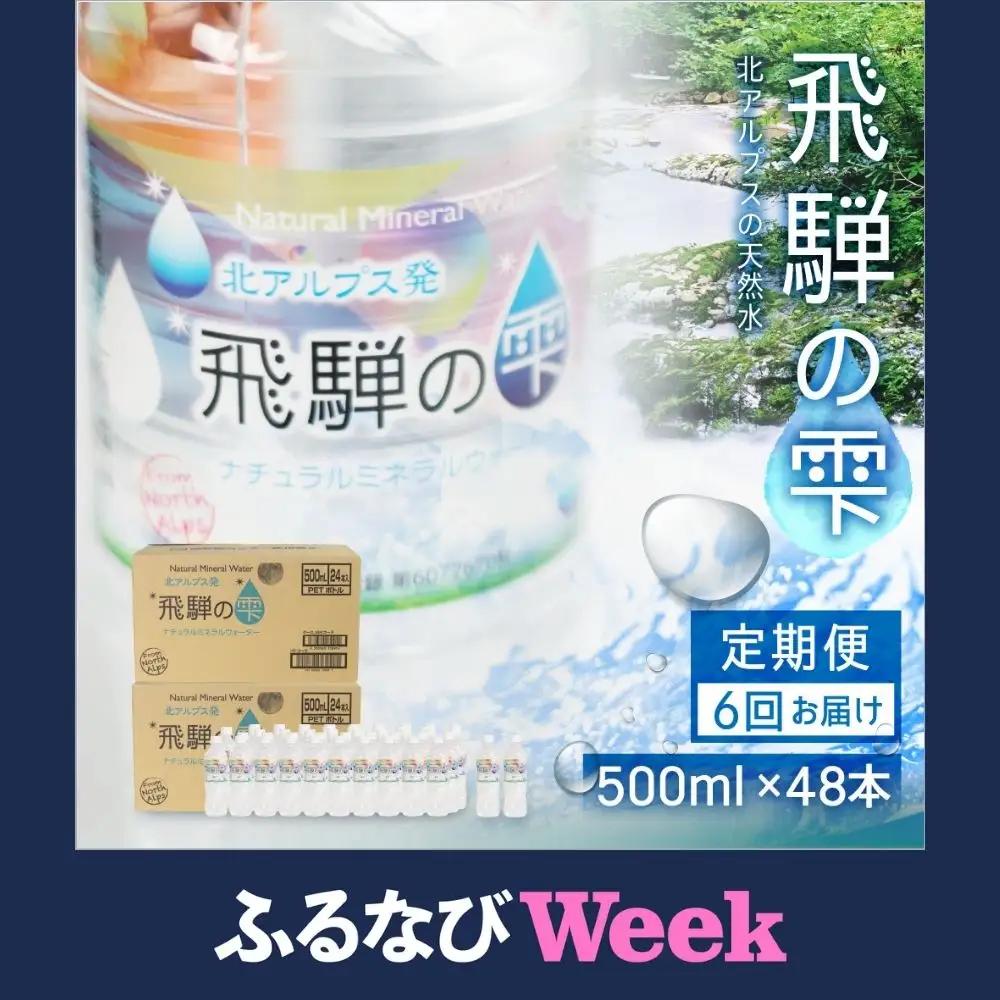 天然水 飛騨の雫 500ml×48本(2ケース)