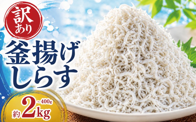 
                  訳あり 釜揚げしらす 約2kg ～ 400g しらす 冷凍 惣菜 弁当 晩ごはん 白州 魚介類 海鮮 わけあり しらす 小魚 鮮魚 グルメ 人気 海の幸 ふりかけ ちりめん しらすご飯 国産 じゃこ しらす丼 塩分控えめ 減塩 離乳食 おにぎり パスタ カニ エビ イカ 稚魚 海藻 保存方法 解凍方法 レシピ アレンジ 簡単 便利 おいしい 安心 安全 旨味 塩分 おつまみ 高知県 安芸市
                
