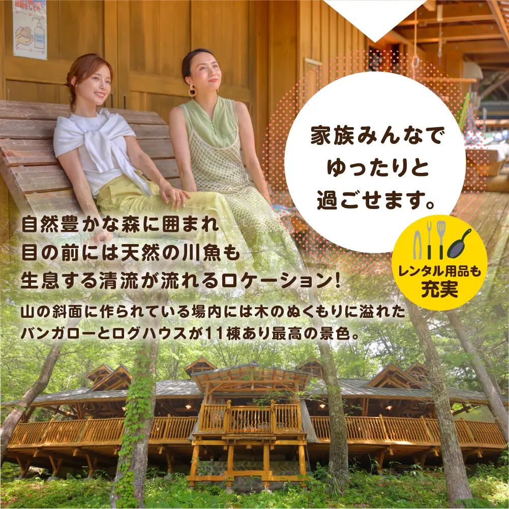 【のほほんパークひだおさか】宿泊・体験補助券（3,000円分）【a030-1】