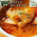 【ふるさと納税】青パパイアバターチキンカレー 200g×10個