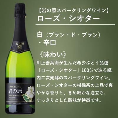 ふるさと納税 上越市 岩の原スパークリングワイン　ブラン・ド・ブラン　ローズ・シオター |  | 01