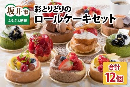 彩とりどりのRoll Cake Set 計12個 ロールケーキ フルーツ 洋菓子 [C-5201]