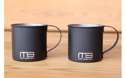 18-8ステンレス マットブラック シングルマグ ペア FC009081