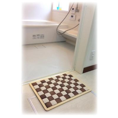ふるさと納税 茨木市  吸水&amp;速乾!洗える 珪藻土タイルバスマット クリア(レギュラー/Lサイズ)