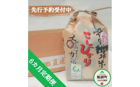 [0909]【令和6年度産】皇室献上実績米　長野県飯綱町の黒川米【白米】こしひかり5kg【6カ月定期便】 発送：2024年10月より順次発送予定　なかまた農園 「宮古島の雪塩」使用　特別栽培米