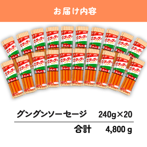 【魚肉ソーセージ】240本 魚肉ソーセージ HU