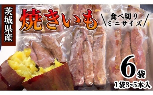 茨城県産 ミニ 焼き芋 6袋 入り イモ いも さつまいも サツマイモ さつま芋  [CO005ci]