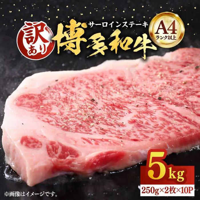 【訳あり】博多和牛 サーロインステーキ 5kg VBB012 牛肉 国産牛 和牛 ステーキ サーロイン