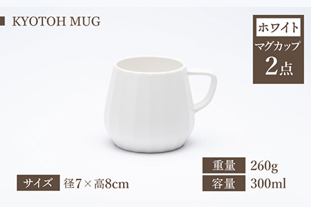 【美濃焼】 コーヒーサーバー × マグ セット〈ホワイト〉KYOTOH POT × MUG【京陶窯業】食器 コーヒーカップ ポット シンプル おしゃれ  [TCO016]