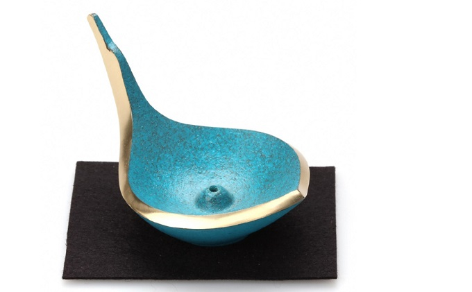 
三枝惣太郎 INCENSE STAND SWAN 高岡銅器 お香立て アクセサリーホルダー インテリア [№5616-0052]
