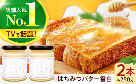 はちみつ はちみつバター雪白250g×2本セット[ANBT001] はちみつ