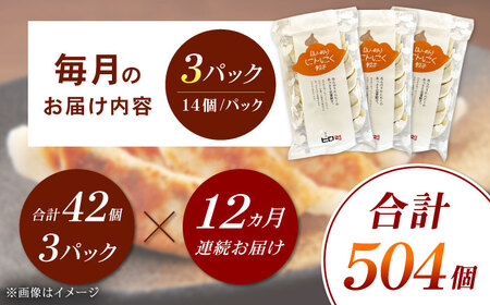 【全12回定期便】【3パック】餃子屋ヒロの ほんのりにんにく餃子【餃子屋ヒロ】開成町 餃子 点心 惣菜 冷凍[BDAS015]