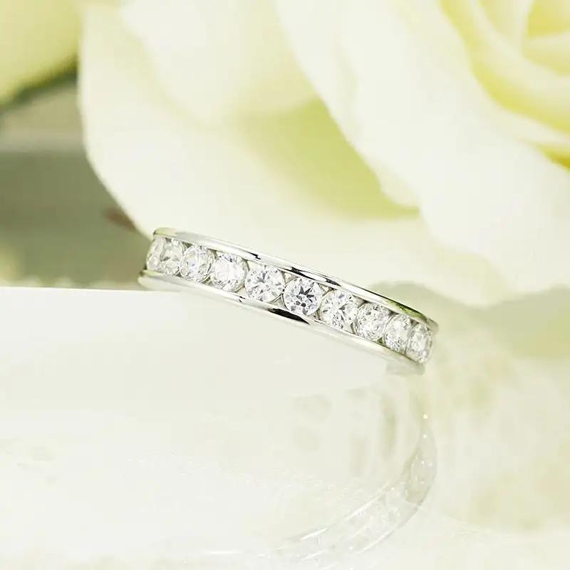 Pt950　1.00ct　ダイヤモンド　エタニティリング-R0013
