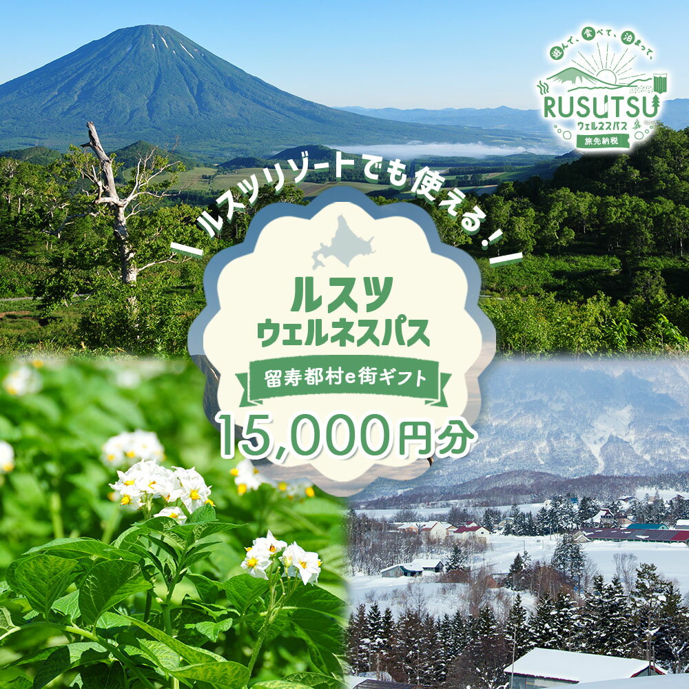 【ふるさと納税】留寿都村e街ギフト ルスツウェルネスパス 15,000円分【99103】