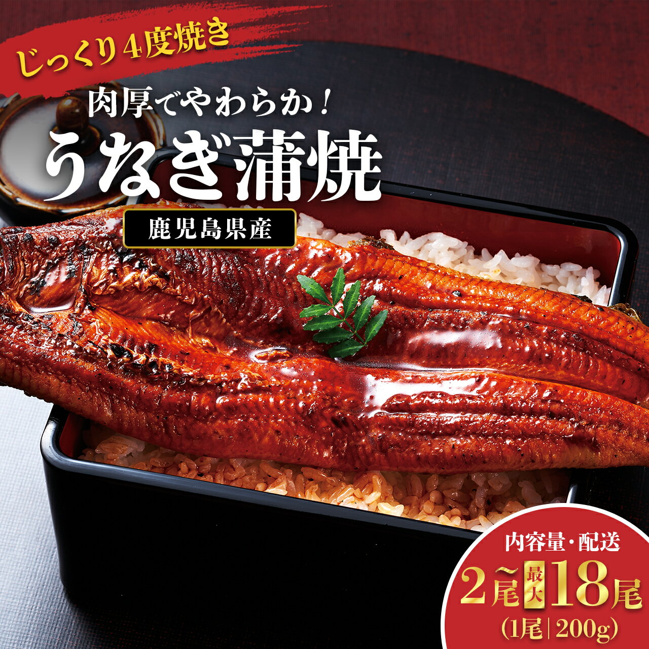 【ふるさと納税】うなぎ 鰻 うなぎ蒲焼 選べる 内容量 配送 ( 1尾あたり 200g ) | ふるさと納税 うなぎ 高級 ウナギ 鰻 国産 蒲焼 蒲焼き たれ 鹿児島 大隅 大崎町 ふるさと 人気 送料無料