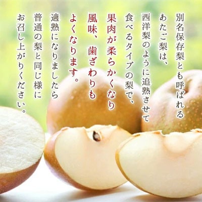 岡山県産　あたご梨  3～6玉  4kg【配送不可地域：離島・北海道・沖縄県】