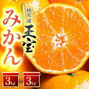 【ふるさと納税】【愛媛名産】玉宝みかん【雫 ・・ 小玉】(3kg×2箱)【C64-4】【1340917】